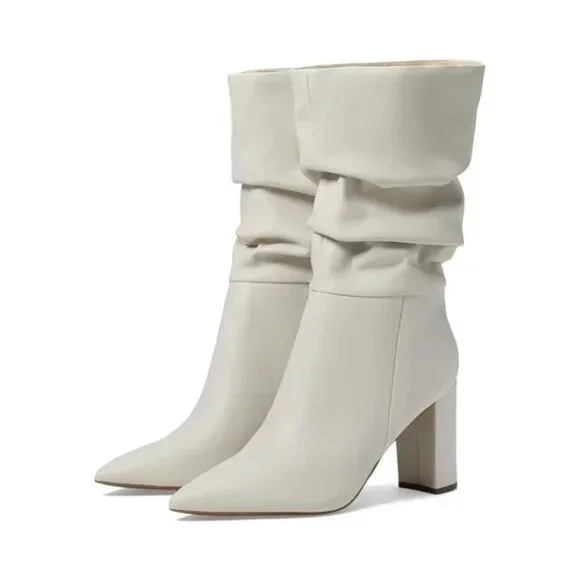 Marc Fisher LTD. Women's Gomer Slouched High Heel Boots - Picture 2 of 8